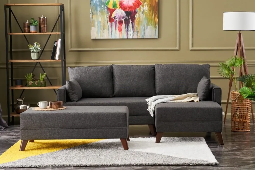 Ugaona garnitura Bella Mini Corner Sofa Right Anthracite