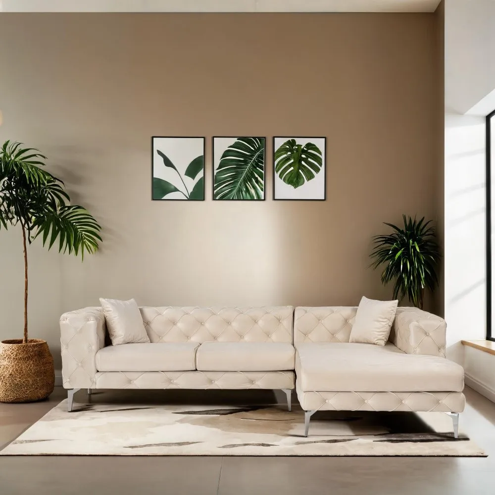 Ugaona garnitura Como Eco Right Beige