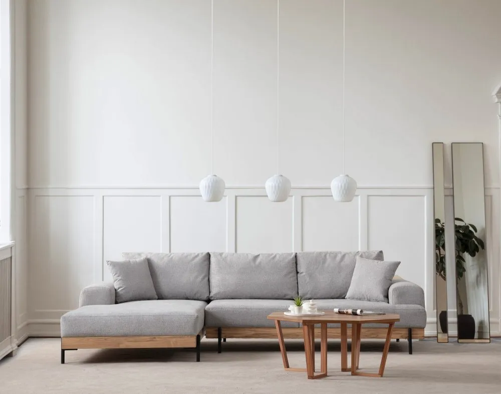 Ugaona garnitura Eti Oak Left Grey
