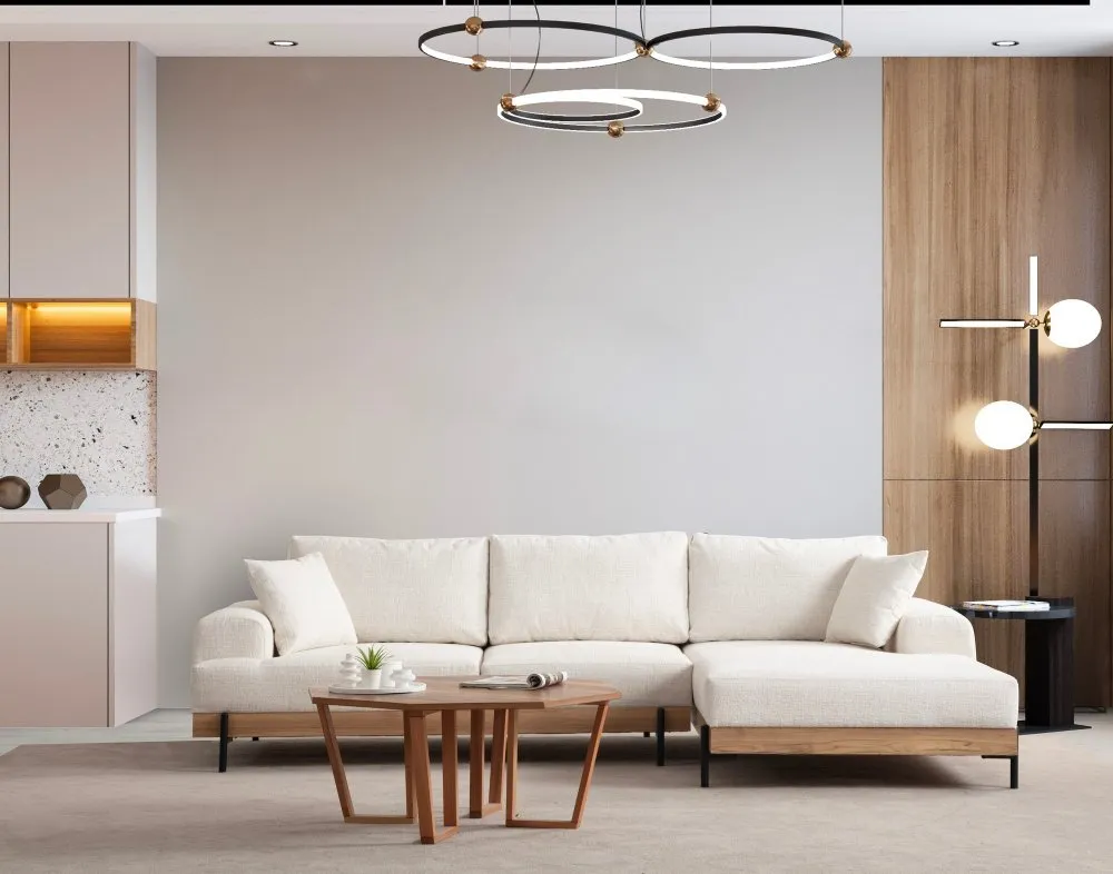 Ugaona garnitura Eti Oak Right White