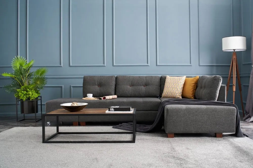 Ugaona garnitura Manama Corner Sofa Bed Right Anthracite