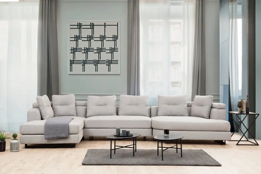 Ugaona garnitura Padova Corner 2 Left Light Grey