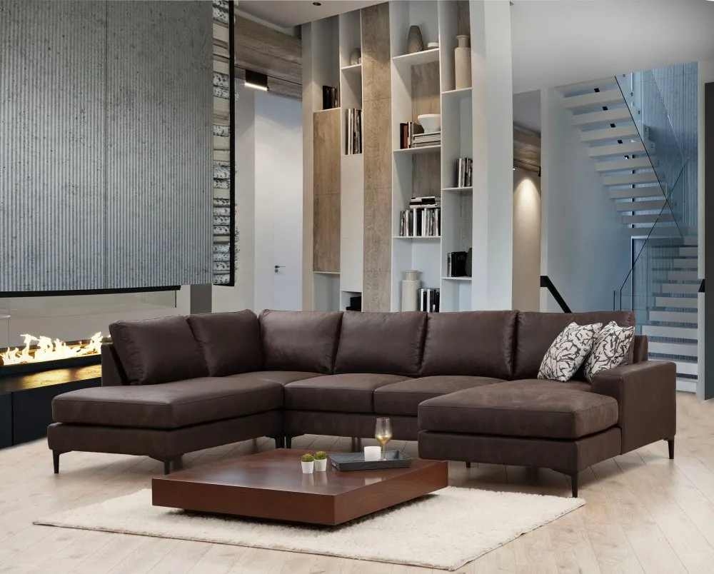 Ugaona garnitura Porto Corner (EOT C 02 CHL) Brown