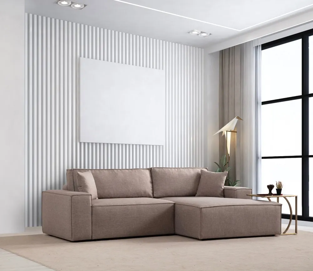 Ugaona garnitura Pırlo Corner Right Brown