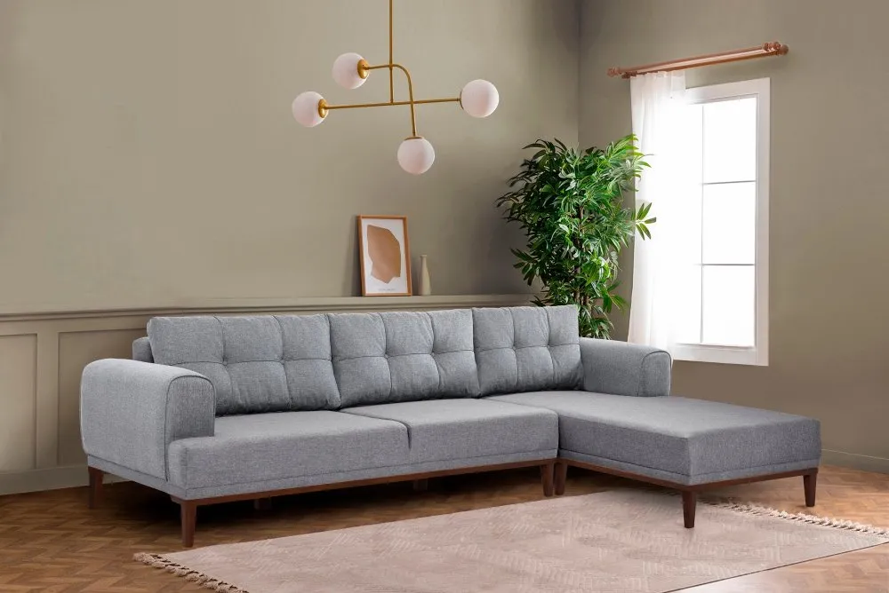 Ugaona garnitura Vina Corner GreyWalnut