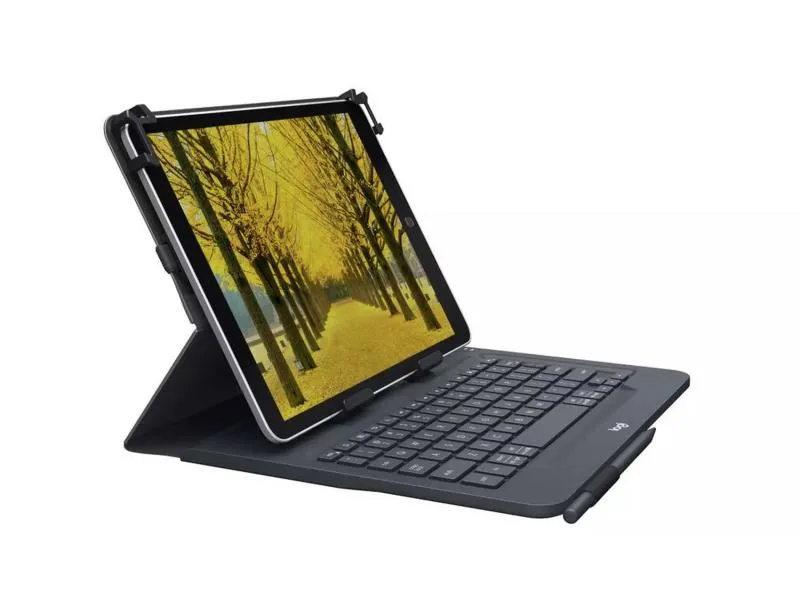 Univerzalna Folio Tastatura Bluetooth za 9-10 inch Apple, Android, Windows tablete - Crna - UK