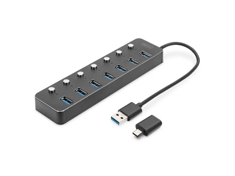 USB hub 7 3.0 porta sa prekidačima