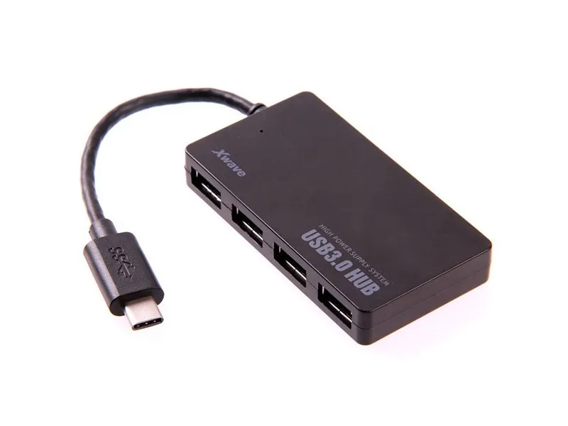 USB HUB C241 13cm,Tip-C na USB,4-port na USB3+3xUSB2.0