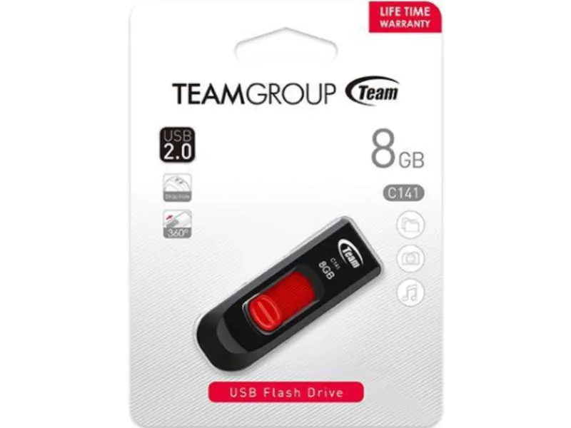8GB C141 USB 2.0 RED TC1418GR01