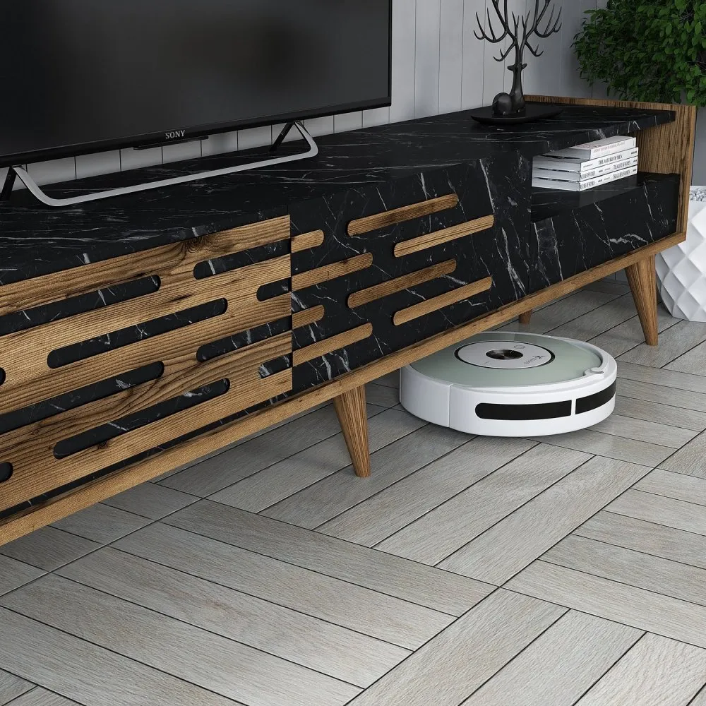 Valensiya Walnut Black Marble