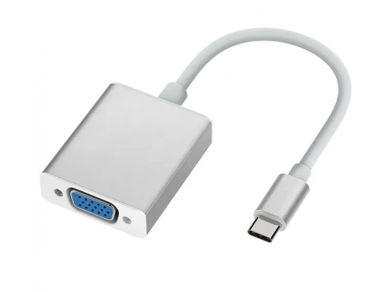 Type C na VGA adapter aluminium TC2V-060
