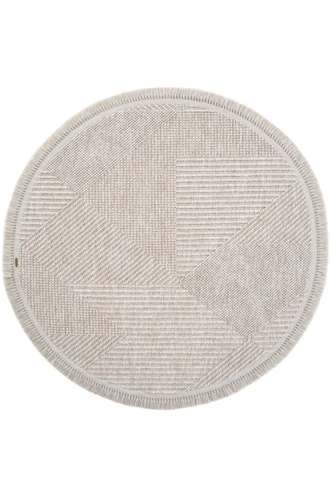 Vera 1455 Okrugli tepih u braon boji 100 cm (860BLN2224)