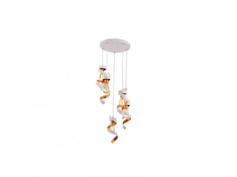 177 LUSTER 5*E27 white/gold
