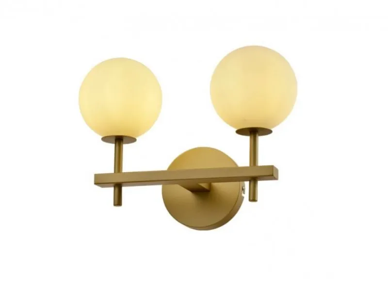 431 ZIDNA LAMPA 2*G9 MESING/ZLATO