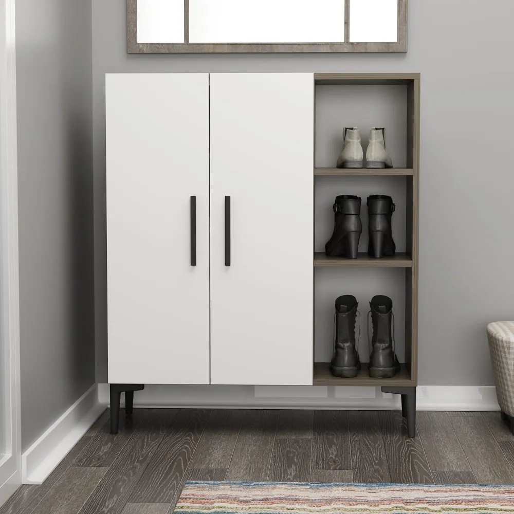 Višenamenski ormar Viva Walnut White