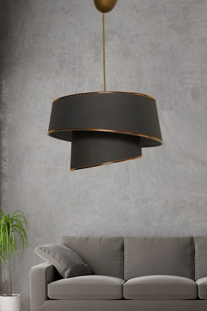 Visilica Barette Gold Anthracite