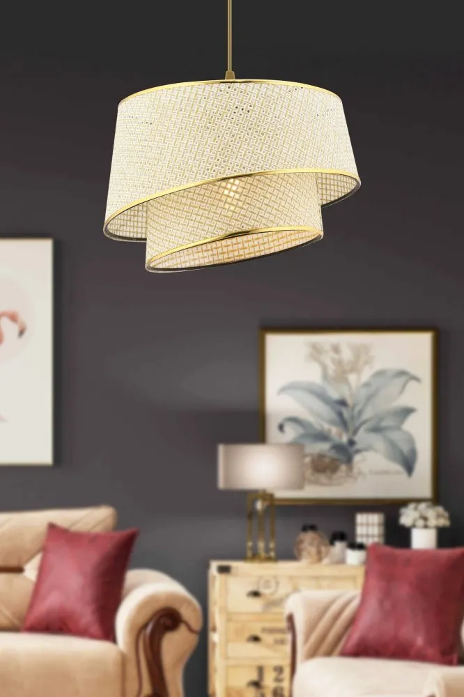 Visilica Barette Hazeran Cream Gold