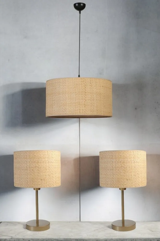 Visilica i stone lampe Hasır Rattan 846STL6116