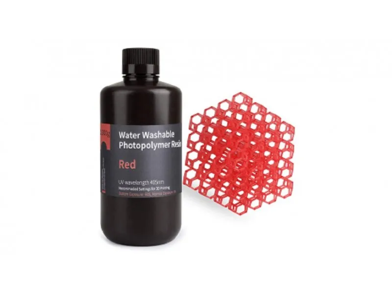Water Washable Resin 1kg Clear Red