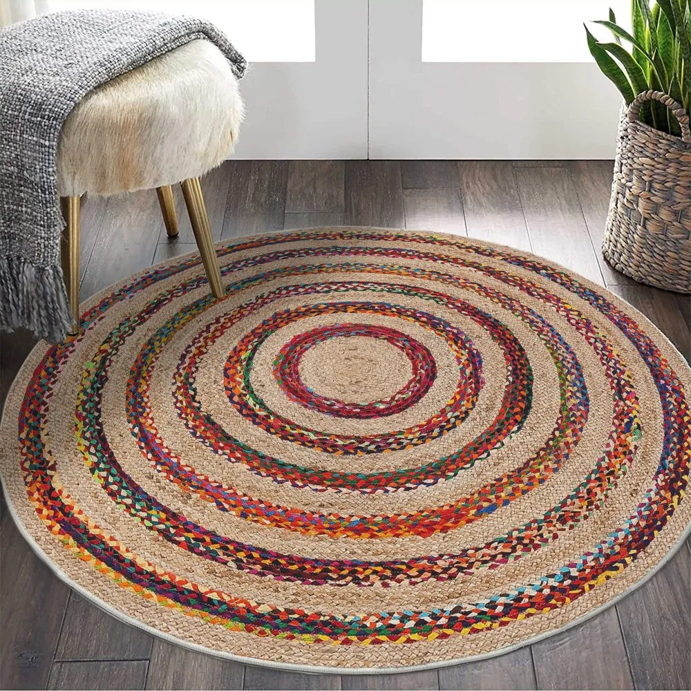Woopamuk496 Okrugli multicolor tepih 100 x 100 (599HFT5158)
