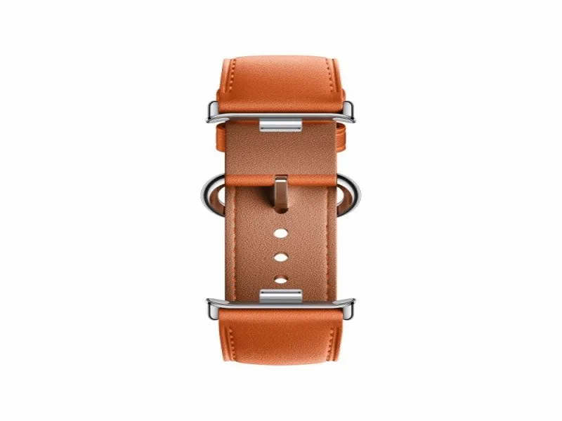 Leather Quick Release Strap Coral orange