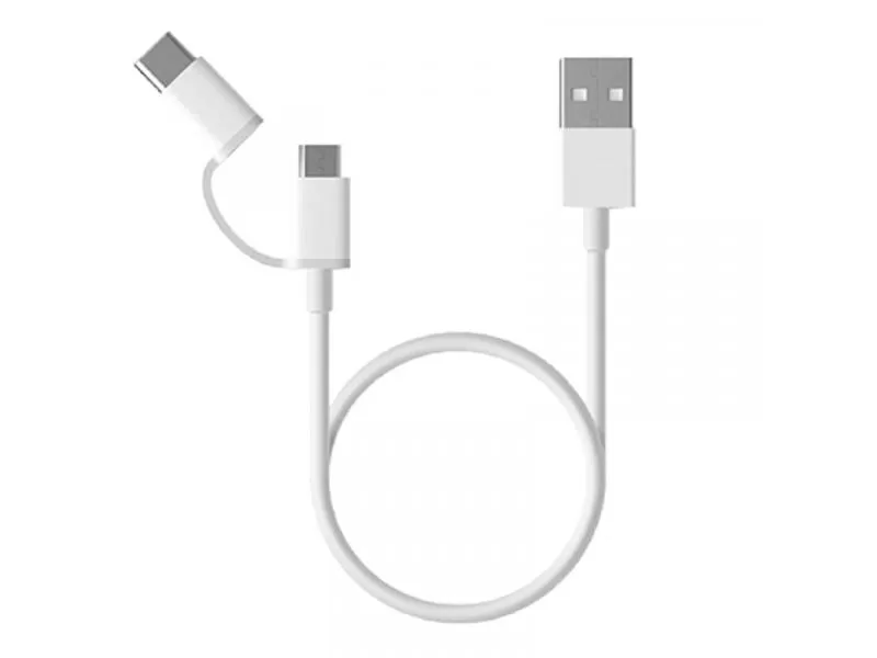 Mi 2-in-1 USB Cable Micro USB to Type C (100cm)