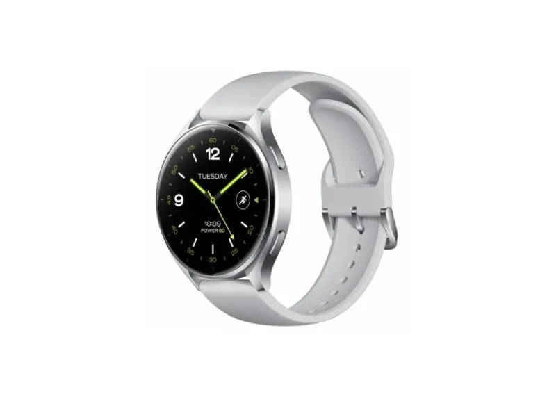 Watch 2 Silver Case with Gray TPU Strap