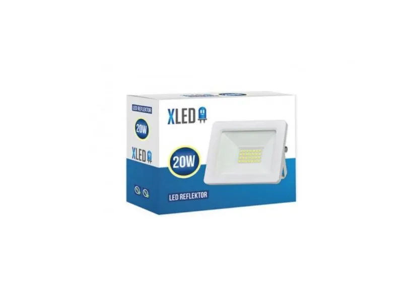 led reflektor 20W,6500K,1600Lm,IP 65, AC220-240V, beli