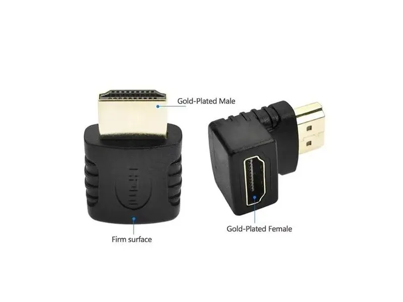 Xwave Adapter HDMI 270 Degree Right Angle,HDMI muško-ženski,gold plated
