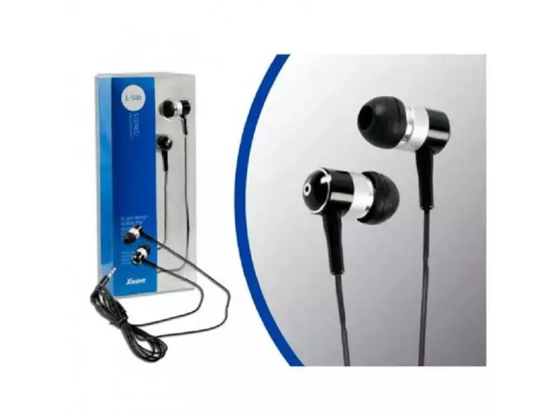 E500M black slušalice earbud za mobilni sa mik./stereo/3.5mm/kabl 1.3m (113613952)