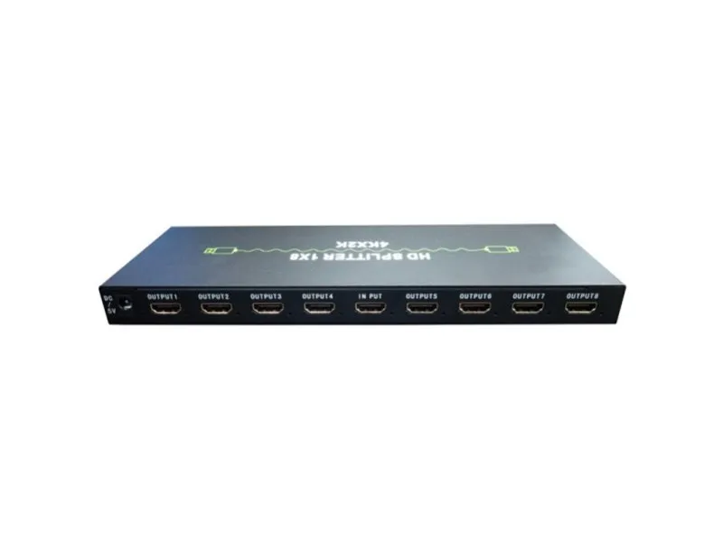 Xwave HDMI spliter 1x In na 8x Out 4Kx2K Active,1-in 8-out