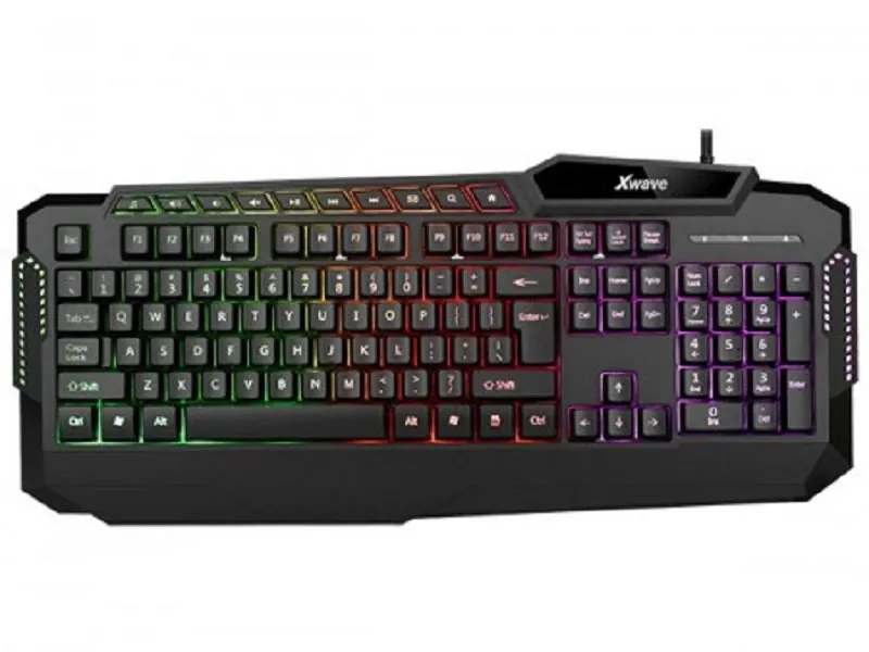 Tastatura gejmerska multimedijalna sa RGB pozadinskim osvetljenjem crna,USA slova