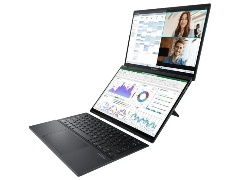 Zenbook Duo OLED UX8406MA-PZ192X (Touch 14 inca 3K OLED, Ultra 7 Processor 155H, 16GB, SSD 1TB, Win11 Pro)