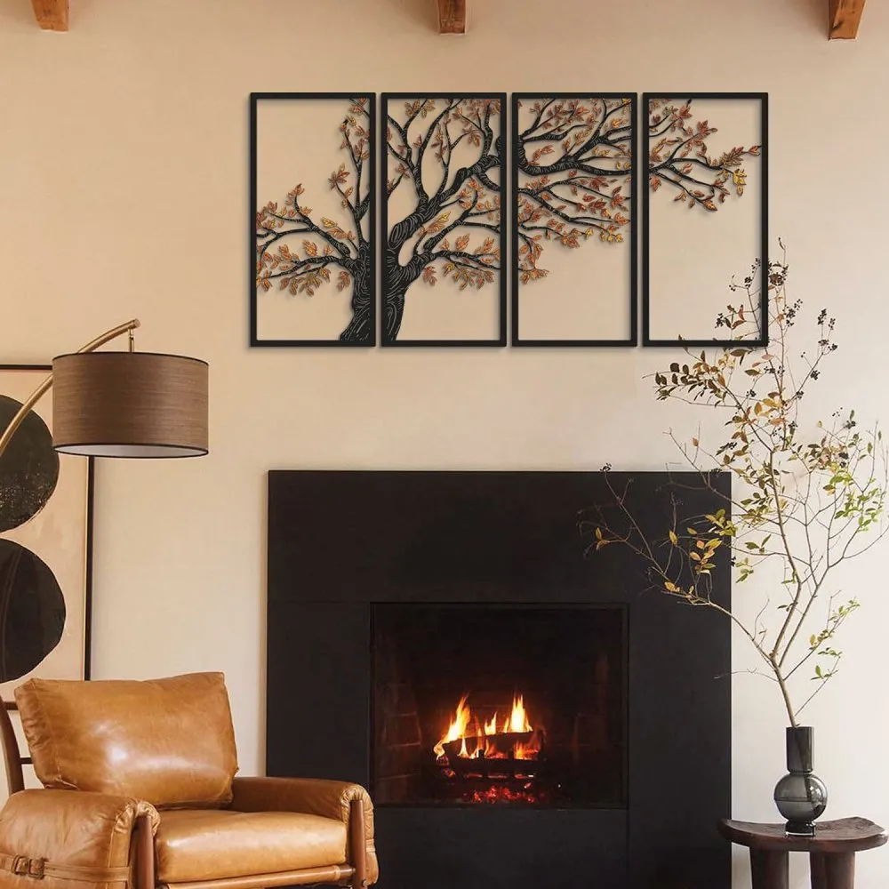 Zidna dekoracija Autumn Vibes Set of 4 APT740 M