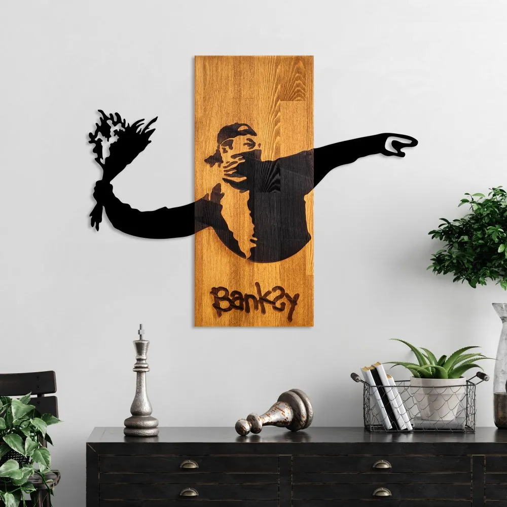 Zidna dekoracija Banksy Flower Thrower