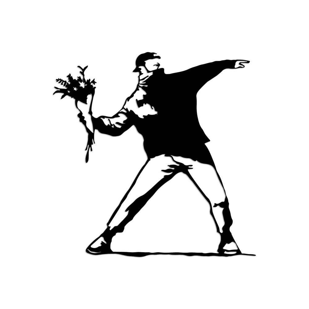 Zidna dekoracija Banksy Metal 01