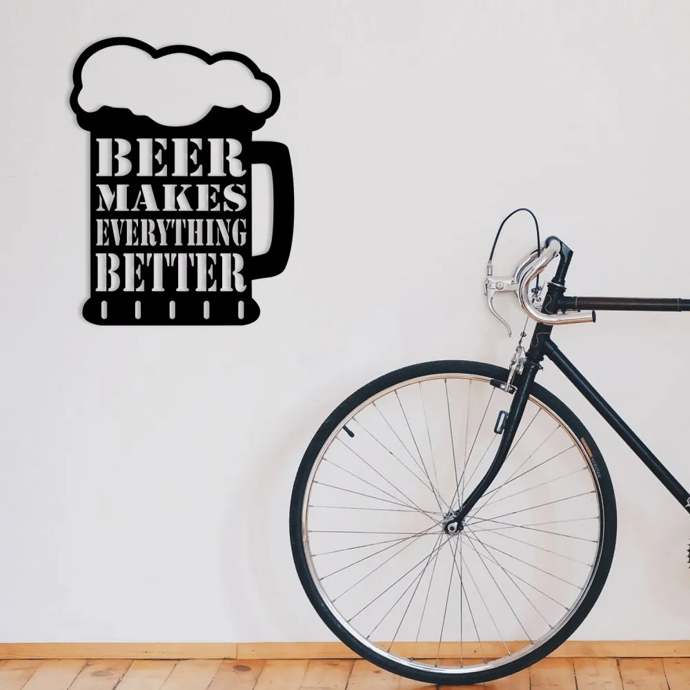 Zidna dekoracija Beer Metal Decor