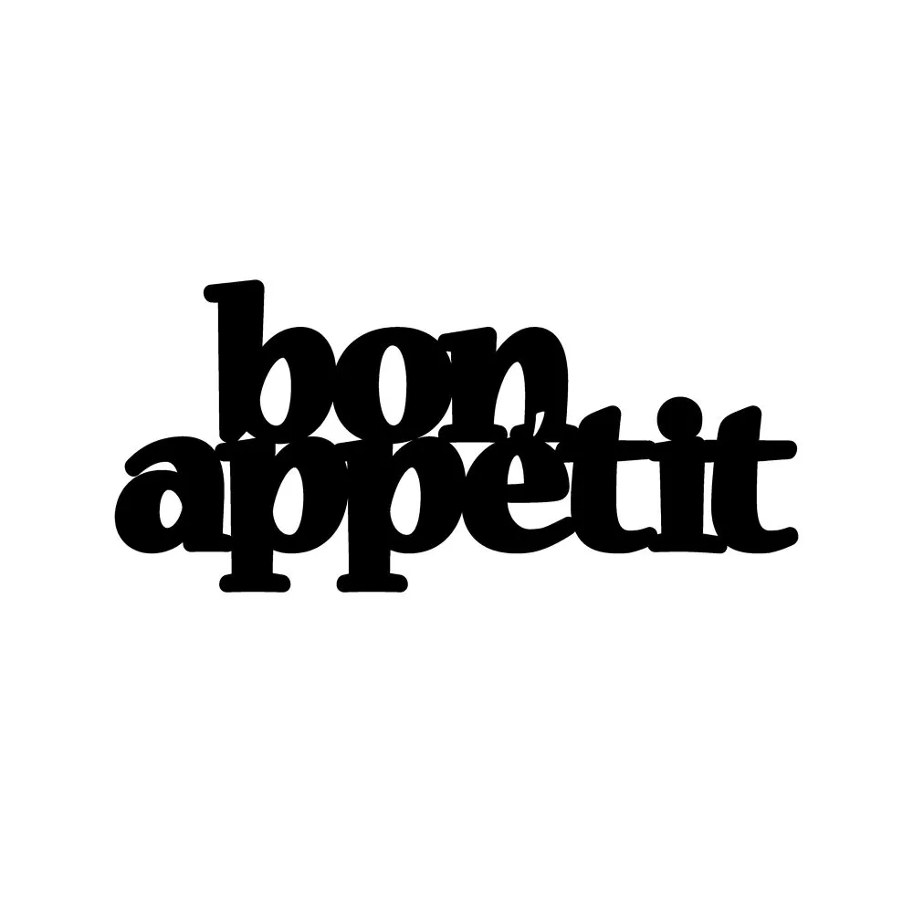 Zidna dekoracija Bon Appetit 2 Black