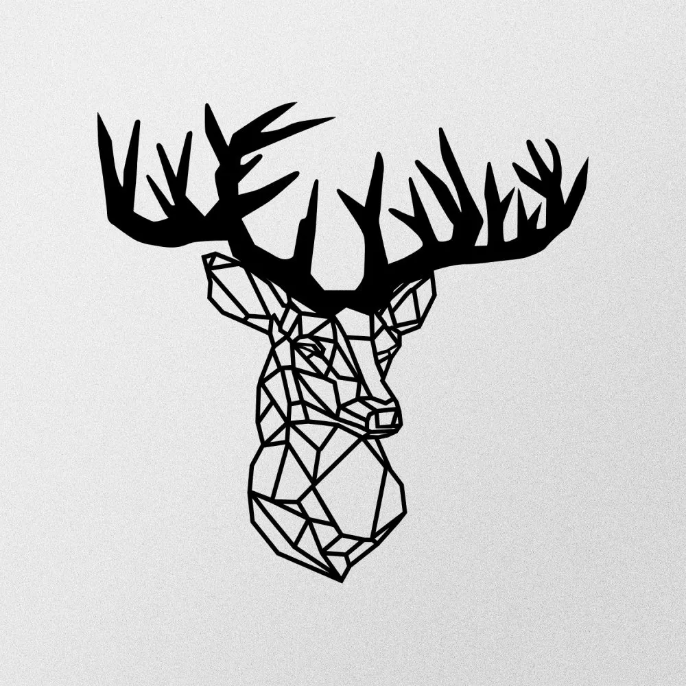 Zidna dekoracija Deer Metal Decor