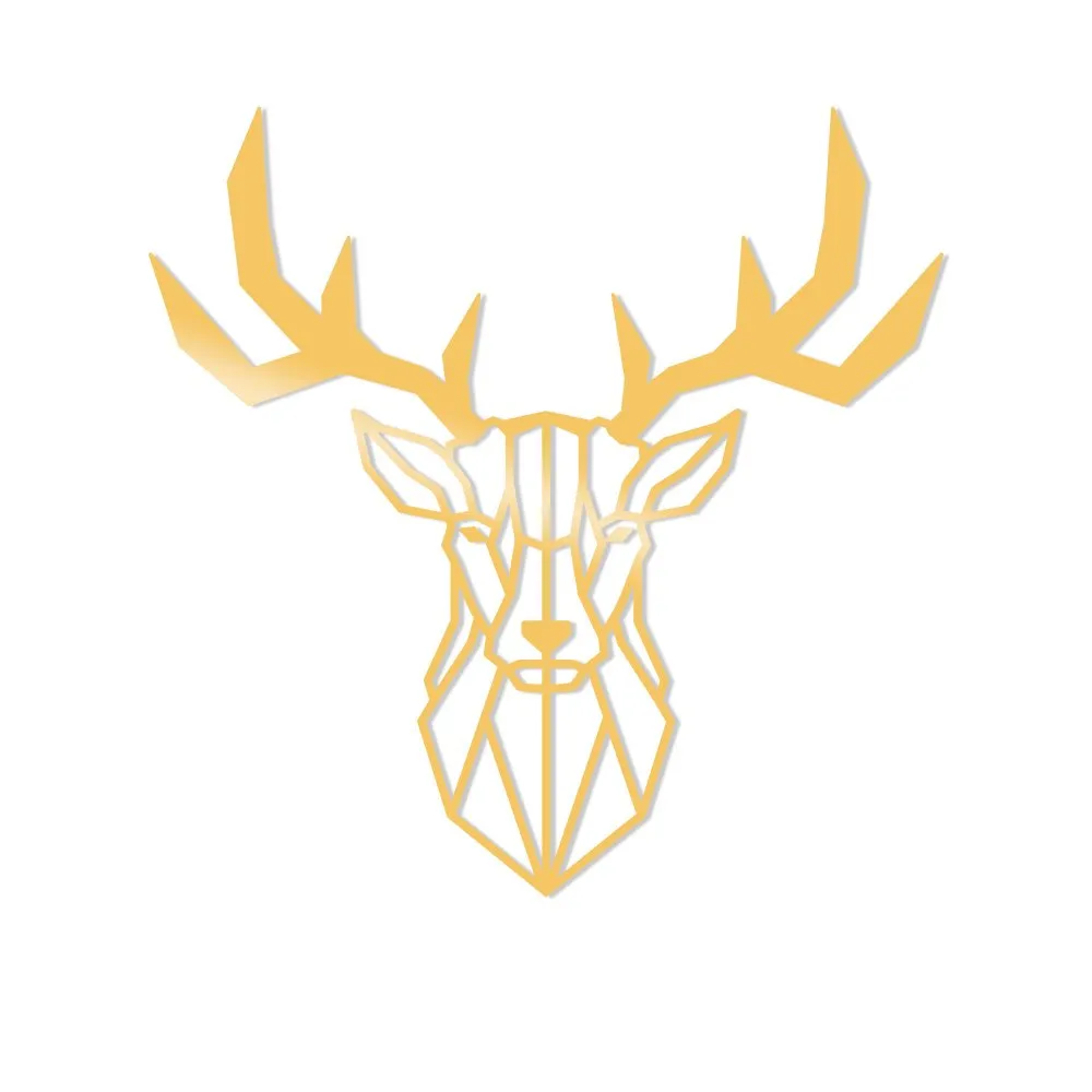 Zidna dekoracija Deer2 Metal Decor Gold