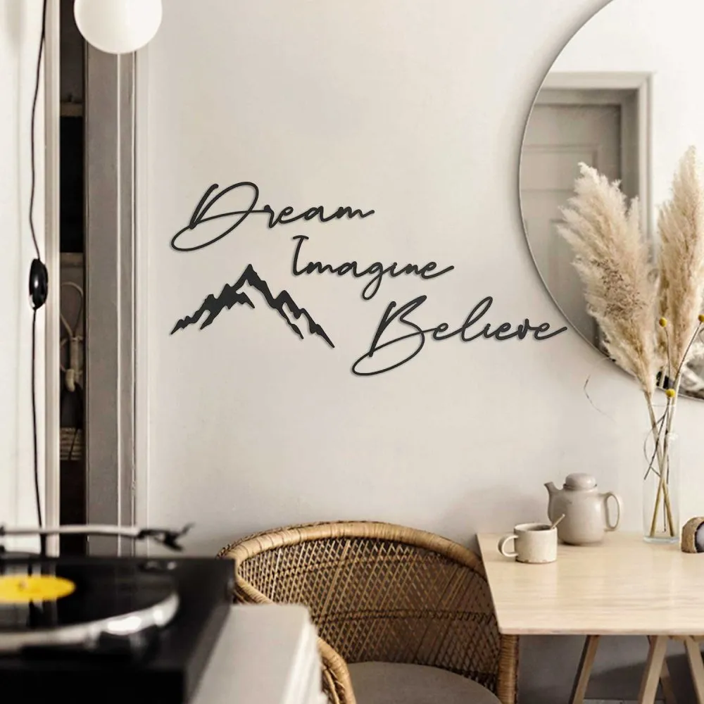 Zidna dekoracija Dream & Imagine & Belive APT464MS