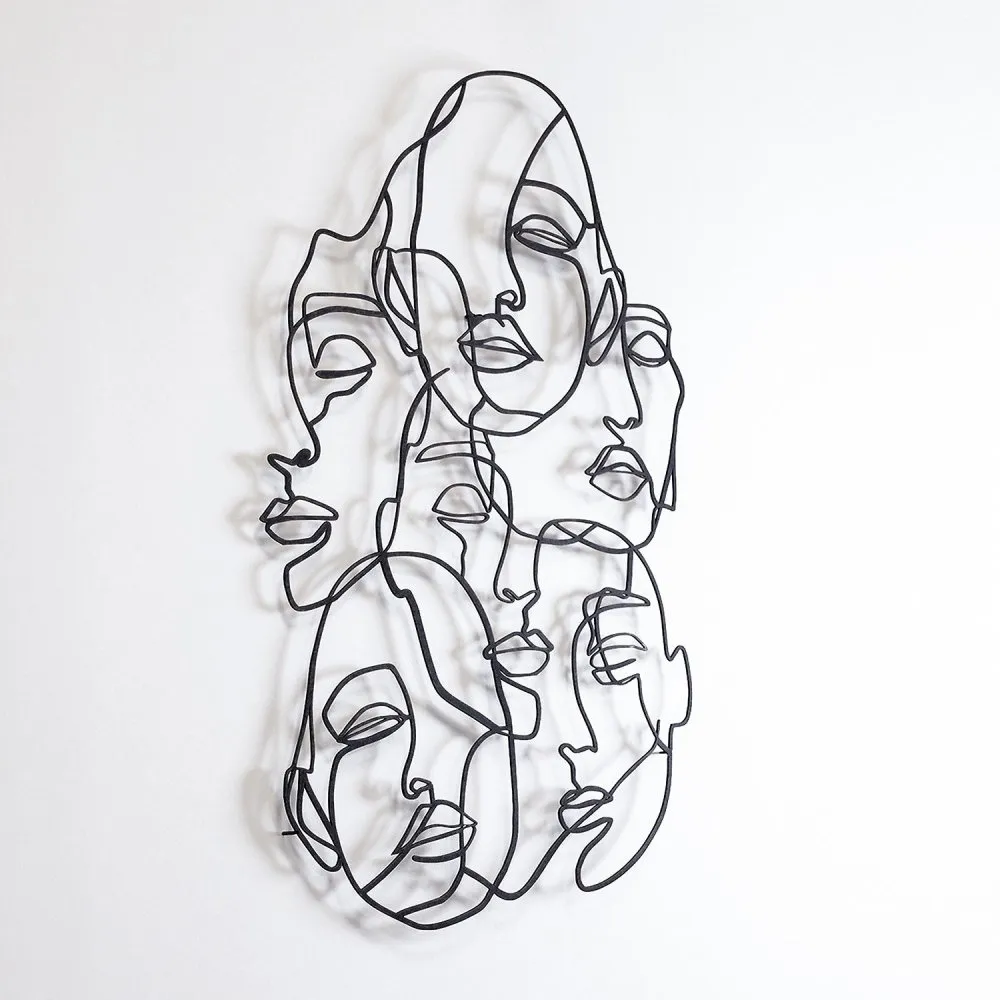 Zidna dekoracija Faces Line Art APT743 S