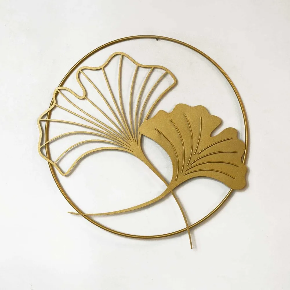 Zidna dekoracija Ginkgo Leaf Metal Wall Art APT620