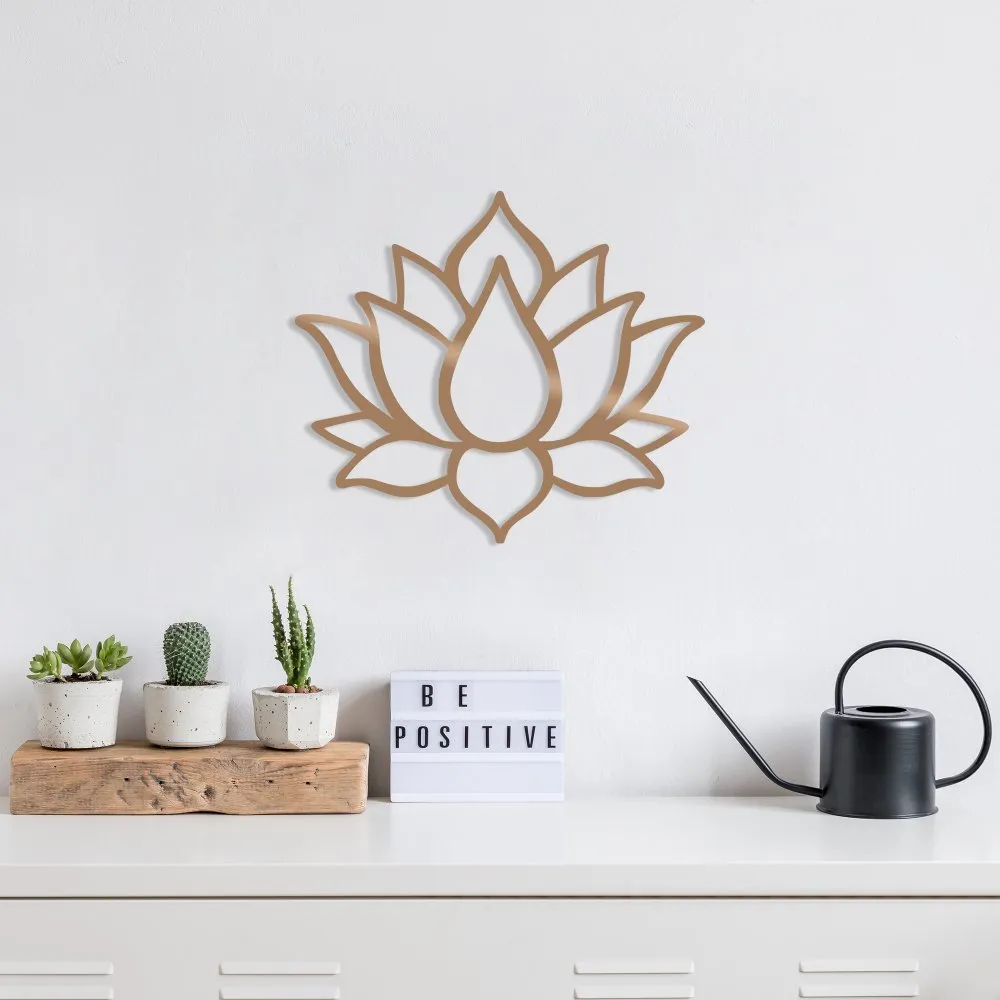 Zidna dekoracija Lotus Flower 1 Copper