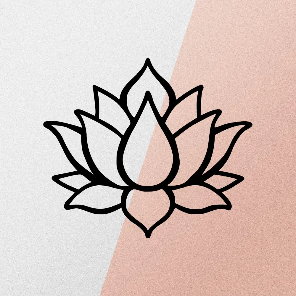 Zidna dekoracija Lotus Flower 1 Metal Decor