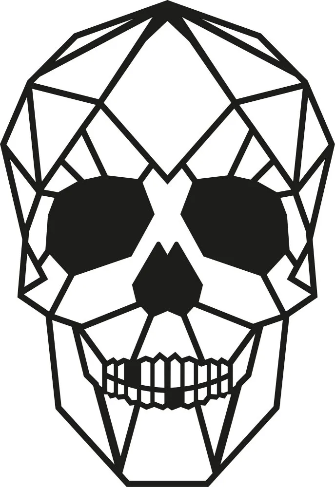 Zidna dekoracija Skull