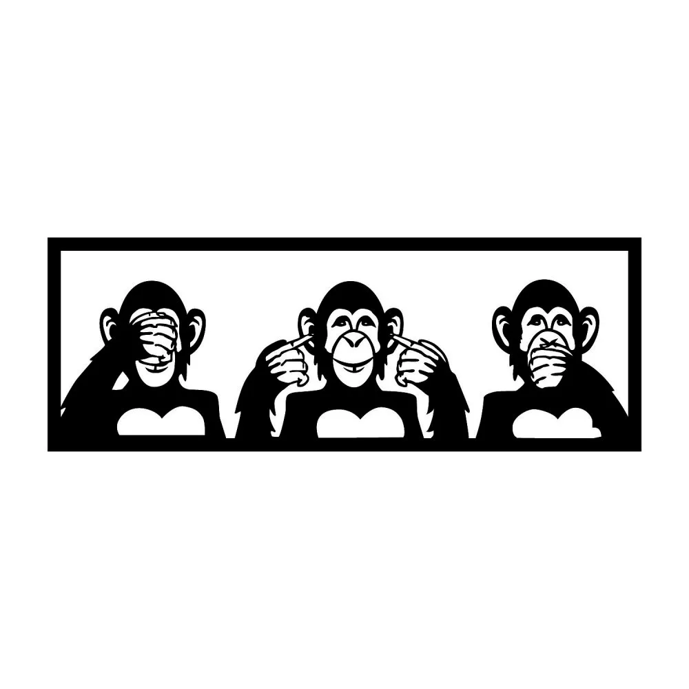 Zidna dekoracija Three Monkeys M