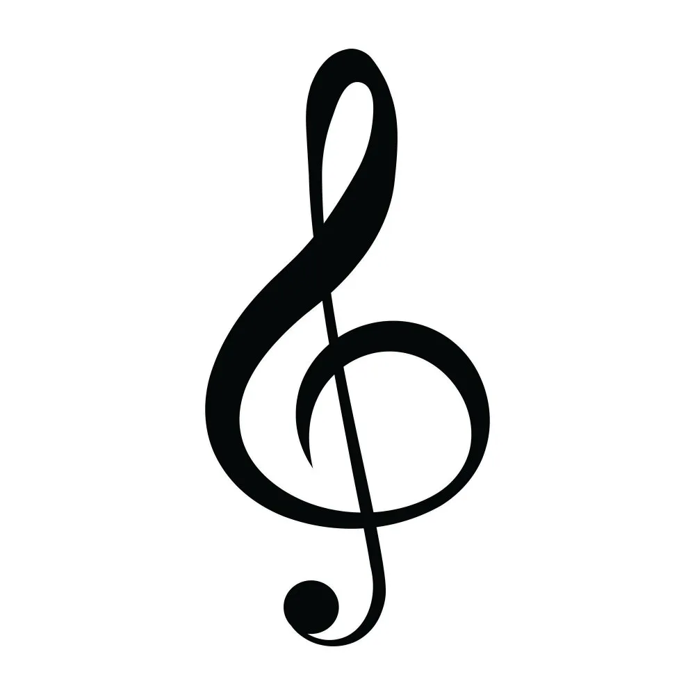 Zidna dekoracija Treble Clef