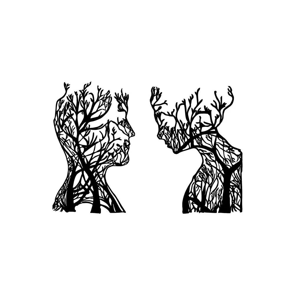 Zidna dekoracija Tree Man And Woman 325
