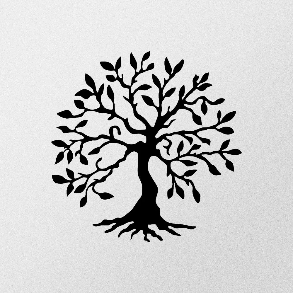 Zidna dekoracija Tree Metal Wall Decor